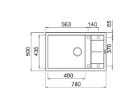 Кухонная мойка Elleci Unico 310 G48 Cemento