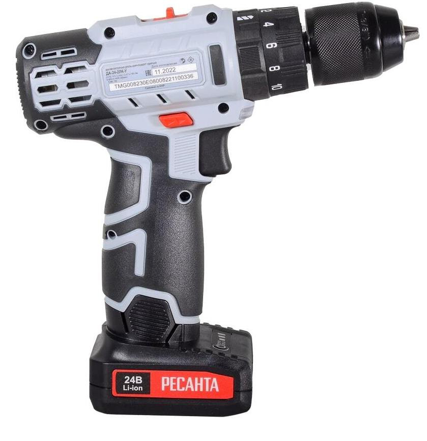 Аккумуляторная дрель-шуруповерт Ресанта ДА-24-2ЛК-У