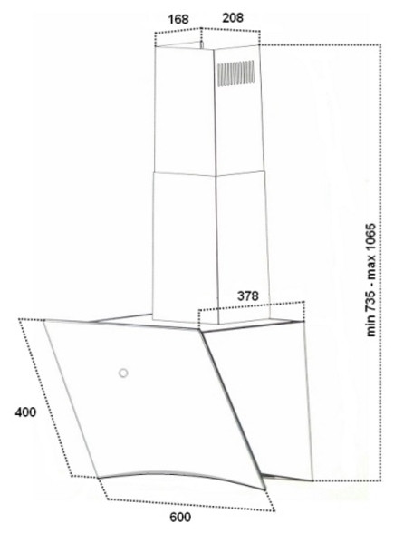 Вытяжка Germes Bristol 60 BK
