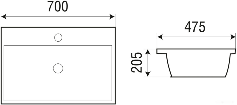 Умывальник Weltwasser Deilbach 7608-70