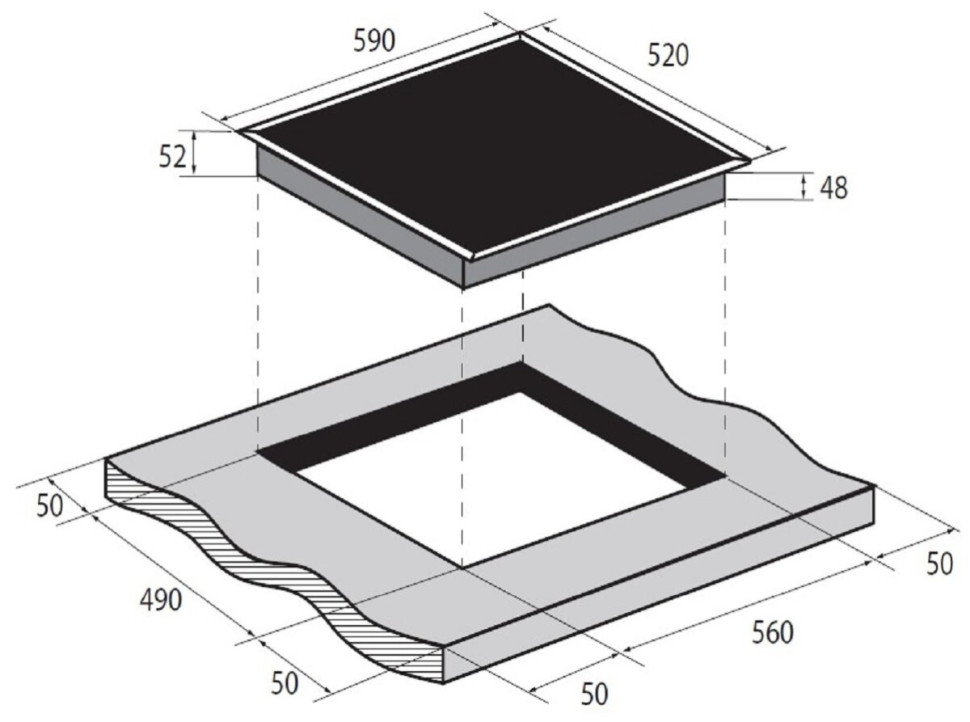 Варочная панель ZUGEL ZEH603FB