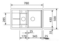 Кухонная мойка Zigmund &amp; Shtain Rechteck 780.2 (швейцарский шоколад)
