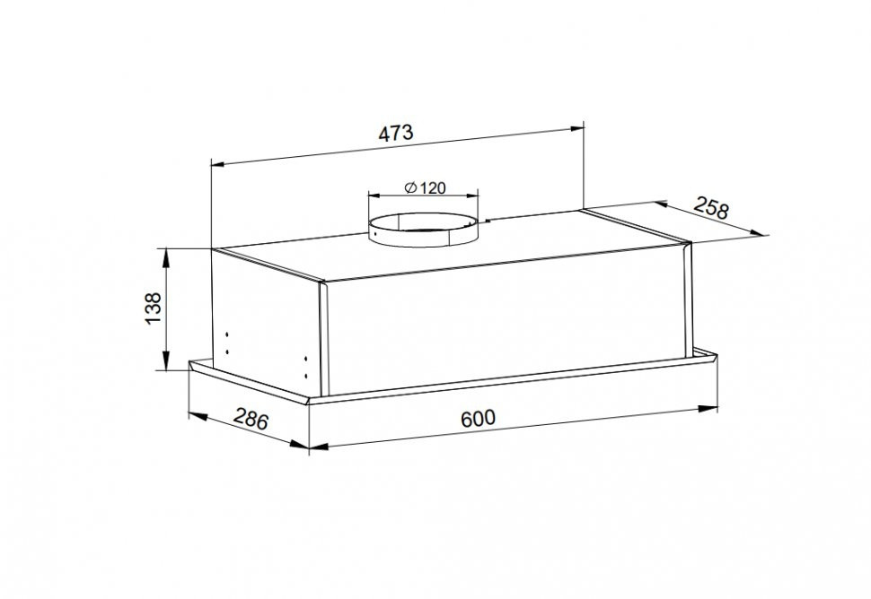 Вытяжка Grand Fleet (нержавеющая сталь)