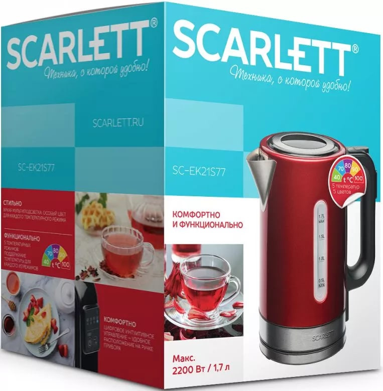Электрический чайник Scarlett SC-EK21S77