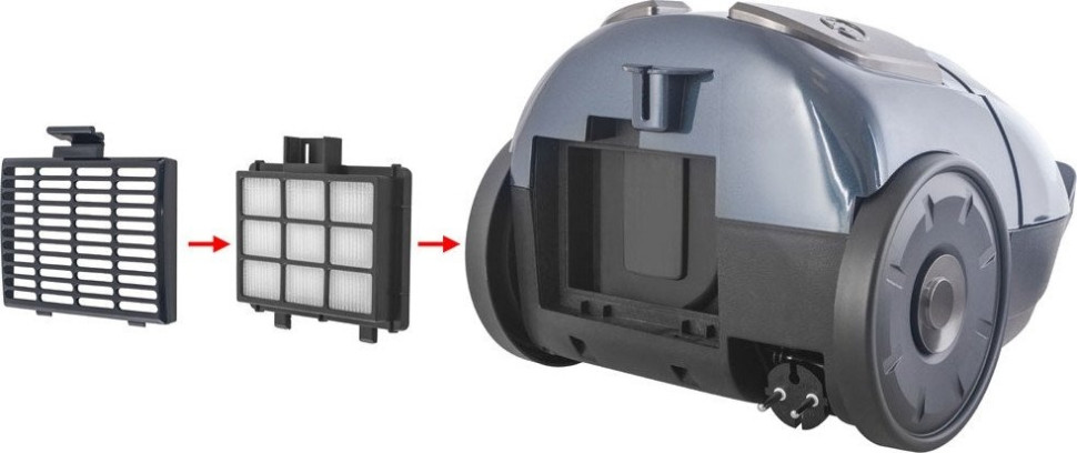 Пылесос Endever SkyClean VC-252 (синий/серый)