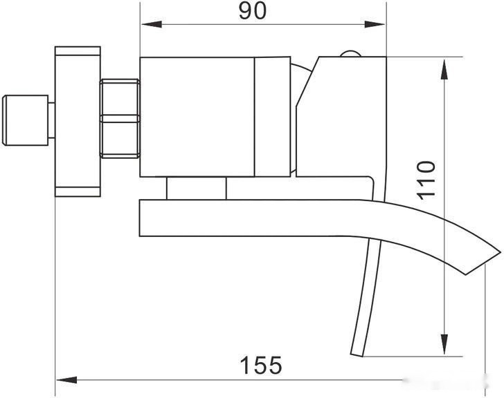 Смеситель Rose R1552F