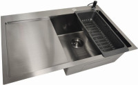 Кухонная мойка Stellar Decor S6550NB-R-D (нано черный)