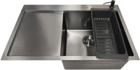 Кухонная мойка Stellar Decor S6550NB-R-D (нано черный)