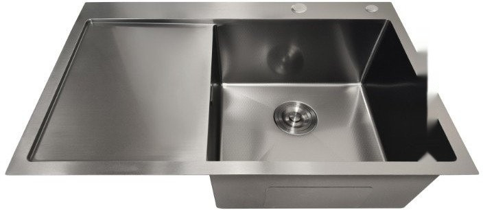 Кухонная мойка Stellar Decor S6550NB-R-D (нано черный)