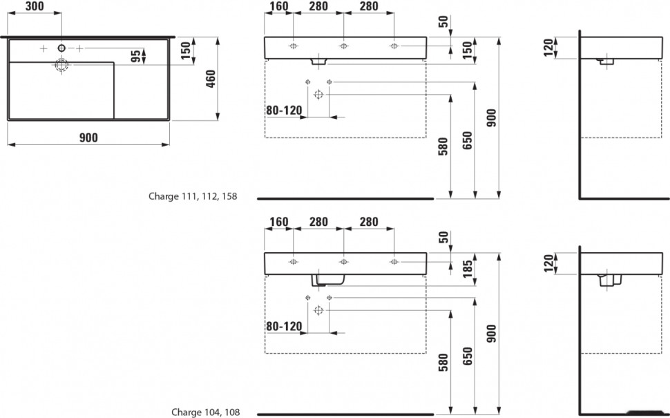 Умывальник Laufen Kartell 8103380001041