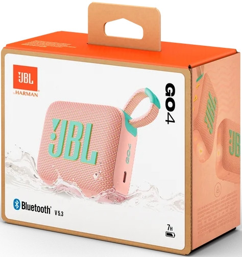 Портативная акустика JBL Go 4 (розовый)