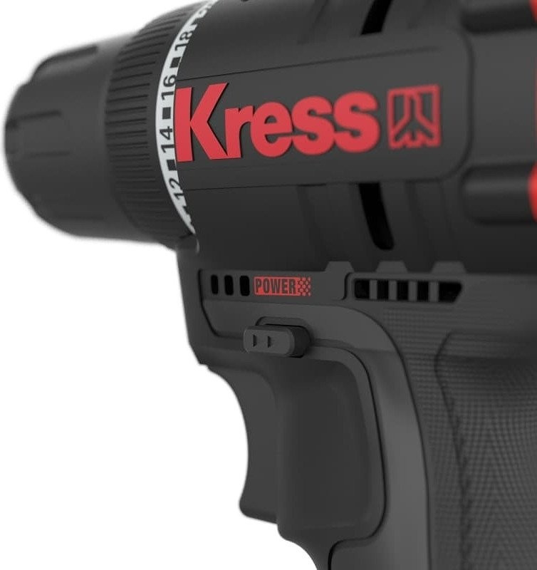 Ударная дрель-шуруповерт Kress KUC12 (2 АКБ, кейс)