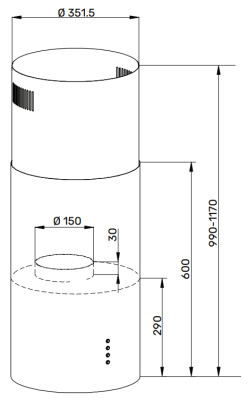 Вытяжка Kuppersberg TUBA 35 X
