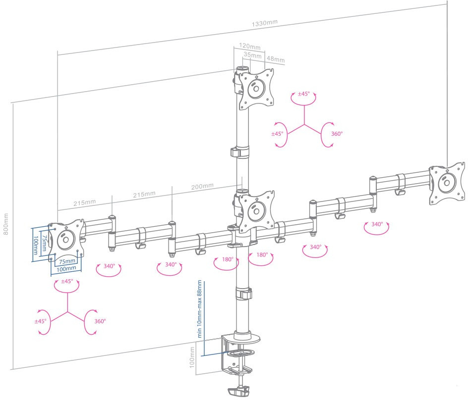 Кронштейн Arm Media LCD-T16
