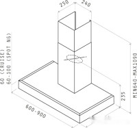 Вытяжка Elica SPOT NG H6 IX/A/90