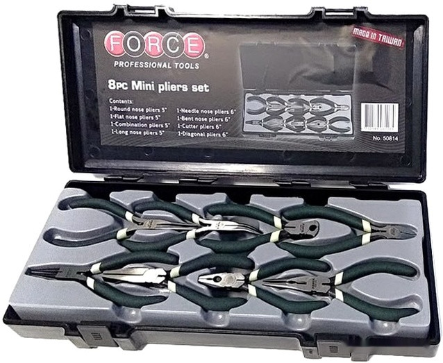 Набор пассатижей FORCE 50814 (8 предметов)
