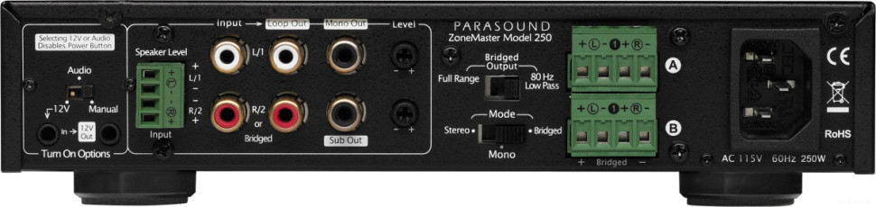 Усилитель мощности Parasound ZoneMaster 250
