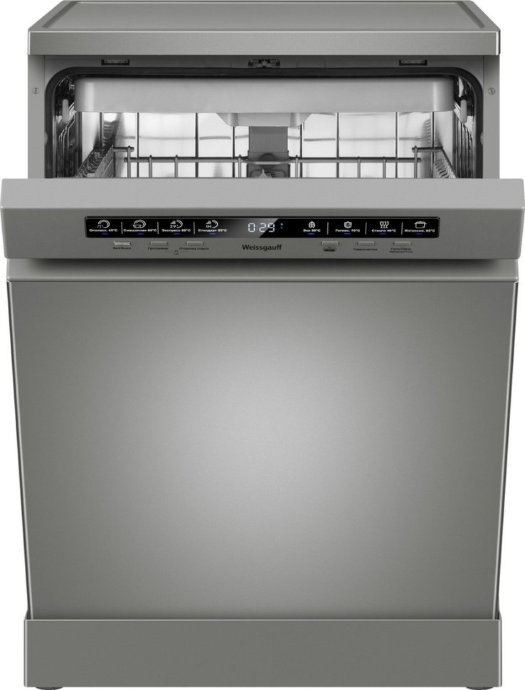Посудомоечная машина Weissgauff DW 6038 D Dual Wash Silver