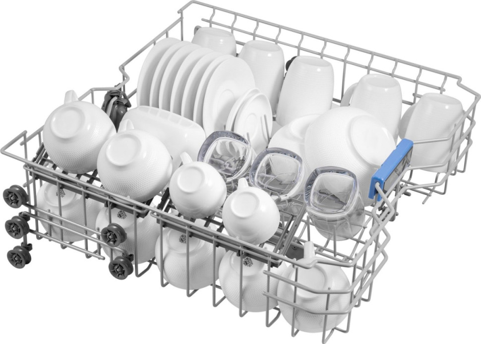 Посудомоечная машина Weissgauff DW 6038 D Dual Wash Silver