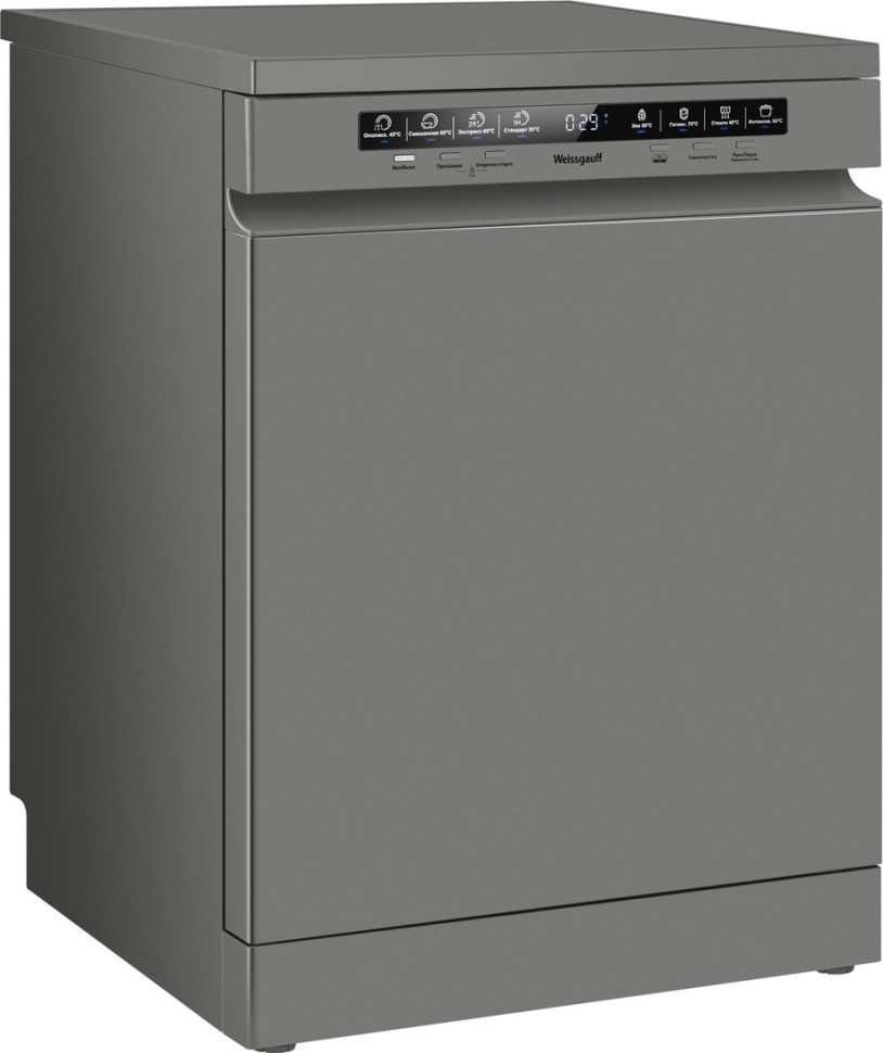 Посудомоечная машина Weissgauff DW 6038 D Dual Wash Silver