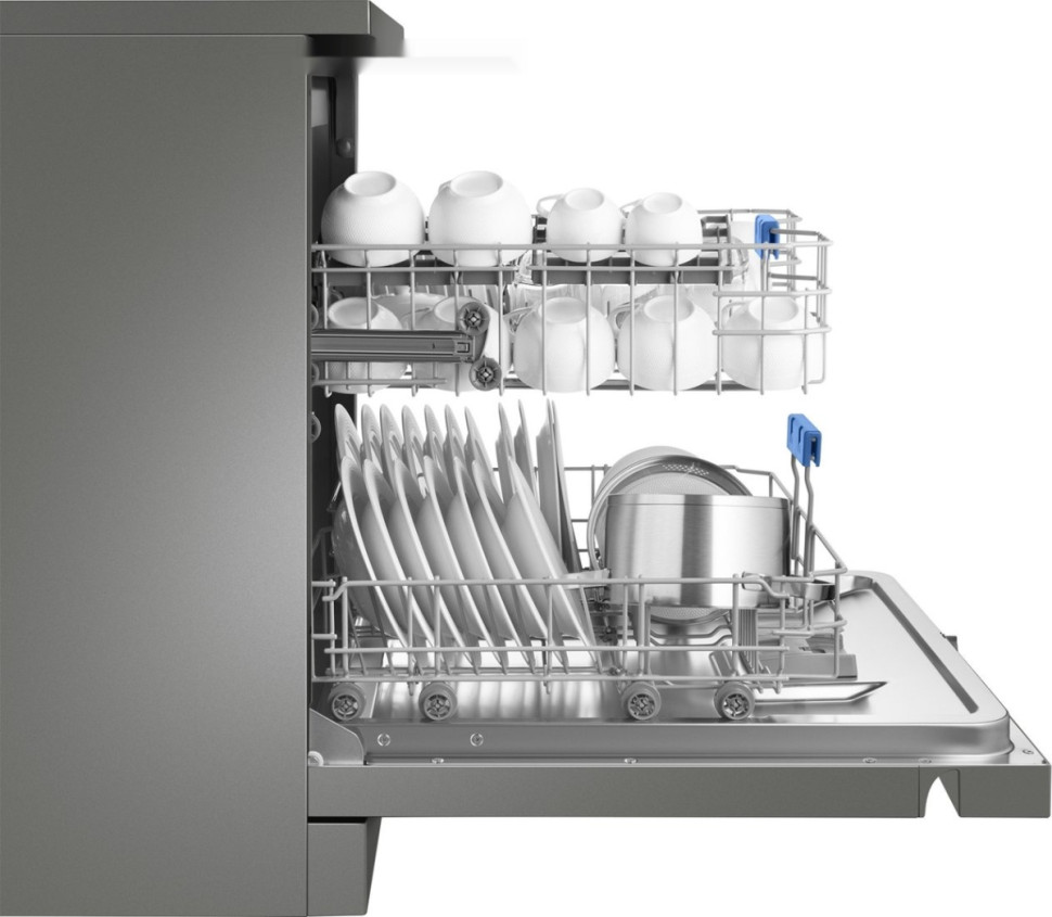 Посудомоечная машина Weissgauff DW 6038 D Dual Wash Silver