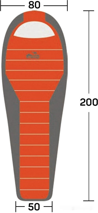 Спальный мешок Tramp Fjord T-Loft Compact TRS-049C (левая молния)