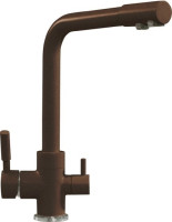 Смеситель Tolero Высокий Дуо (коричневый 817)