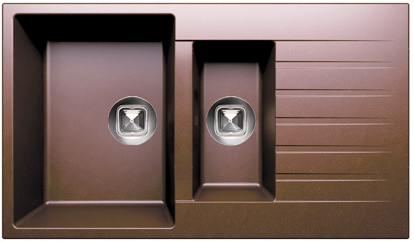 Кухонная мойка Tolero R-118 (коричневый)