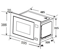 Микроволновая печь Zorg MIA211 M (черный)