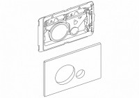 Панель смыва BelBagno Sfera BB016-SR-CHROME.M