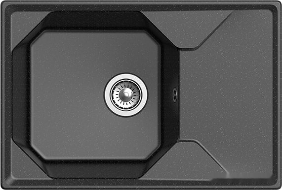 Кухонная мойка GranFest GF-U-740L (черный)