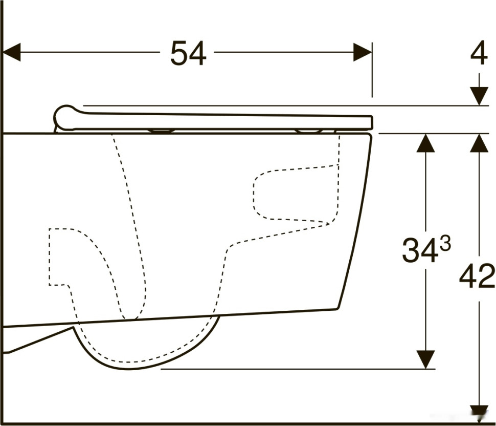 Унитаз Geberit One 500.202.01.1