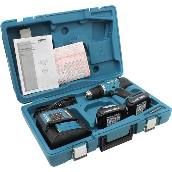 Дрель-шуруповерт Makita DDF453SYX4 (с 2-мя АКБ)