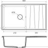 Кухонная мойка GranFest GF-LV-860L терракот