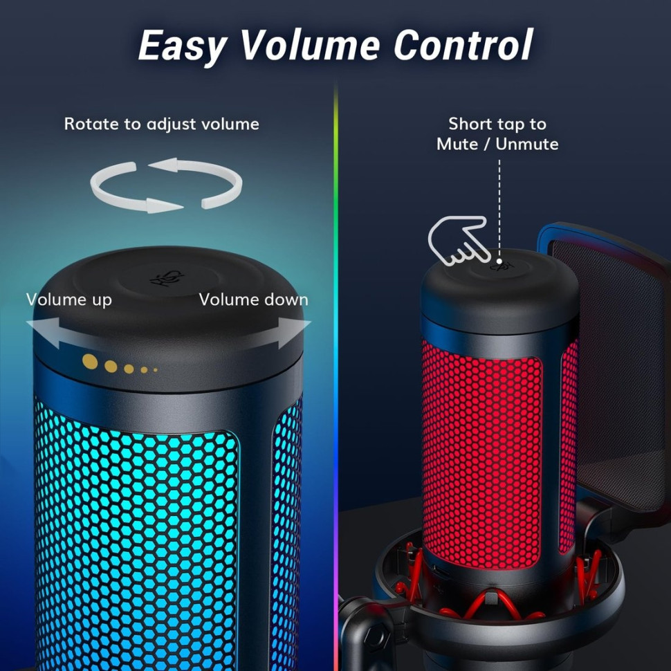 Проводной микрофон Tonor TC310 (черный)