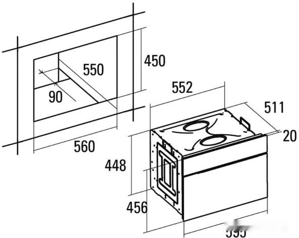 Духовой шкаф CATA MD 5008 WH
