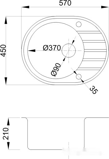 Кухонная мойка БелЭворс New Lux (бежевый)