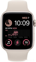 Умные часы Apple Watch SE 2 44 мм (алюминиевый корпус, звездный свет/звездный свет, спортивный силиконовый ремешок M/L)