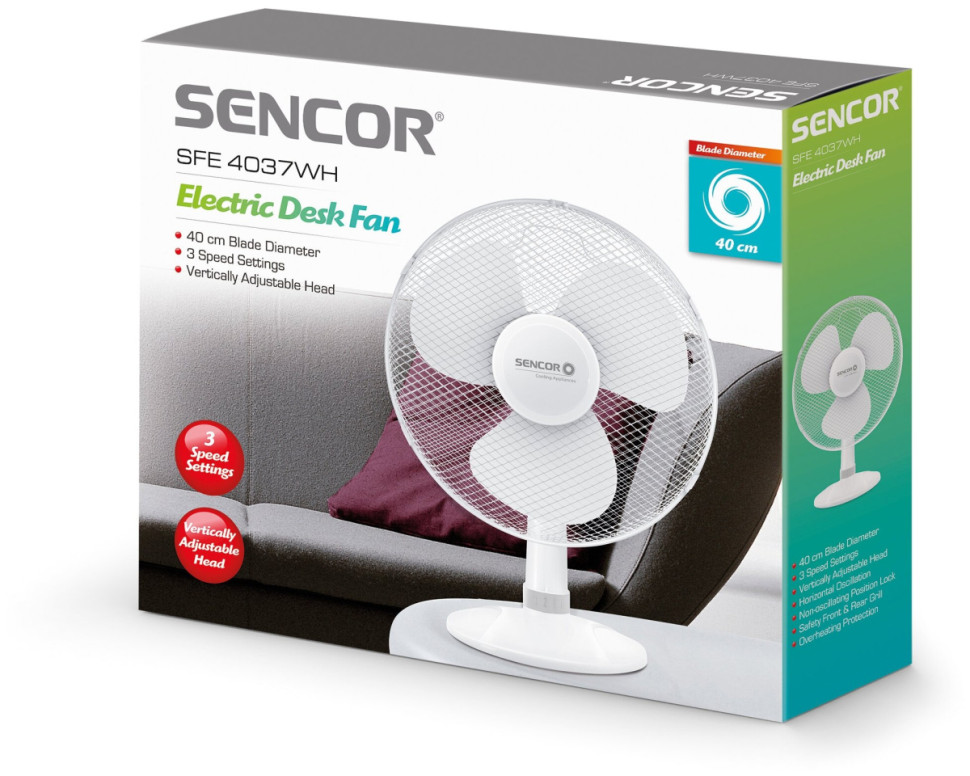 Вентилятор Sencor SFE 4037WH