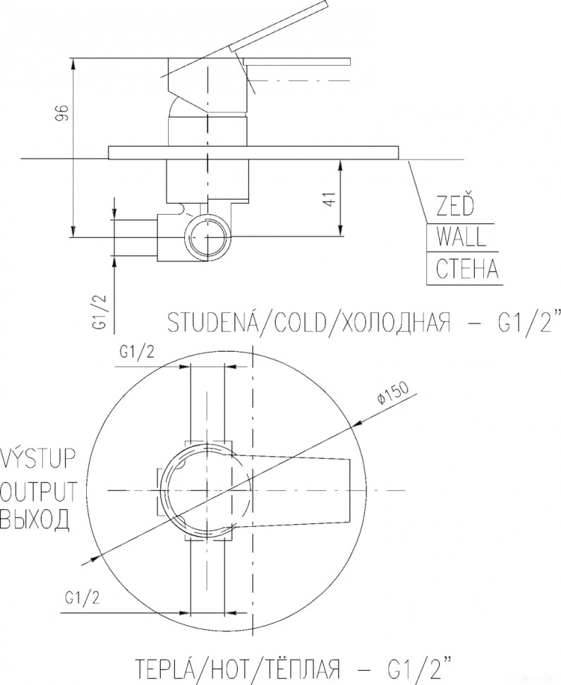 Смеситель Slezak RAV Colorado CO183LCMATC