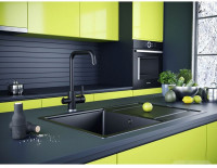 Смеситель Paulmark Logas Lo213021-401TB (антрацит)