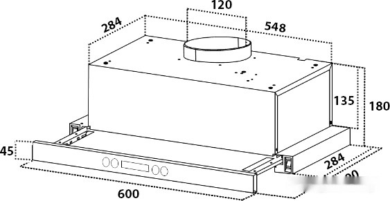 Вытяжка Germes Gamma 60 (белый)