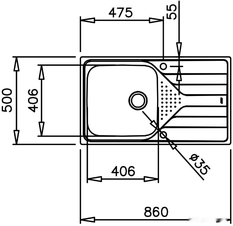 Кухонная мойка Teka Universe 50 T-XP 1B 1D MAX POLISHED