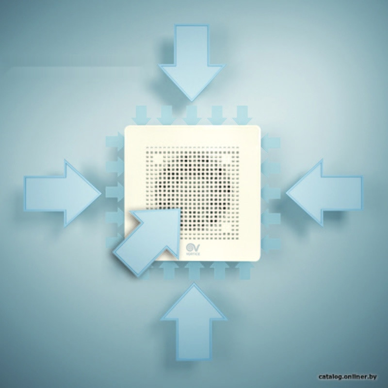 Вытяжная вентиляция Vortice ME 100/4" LL T (серебристый металлик)