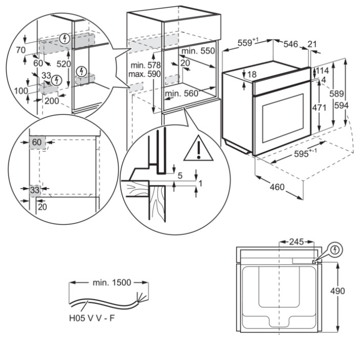 Духовой шкаф Electrolux OEF5H50V