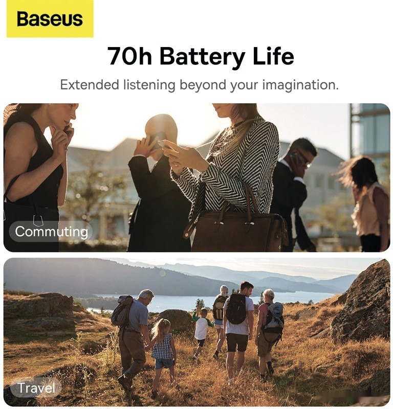 Наушники Baseus Bowie H1 (черный)