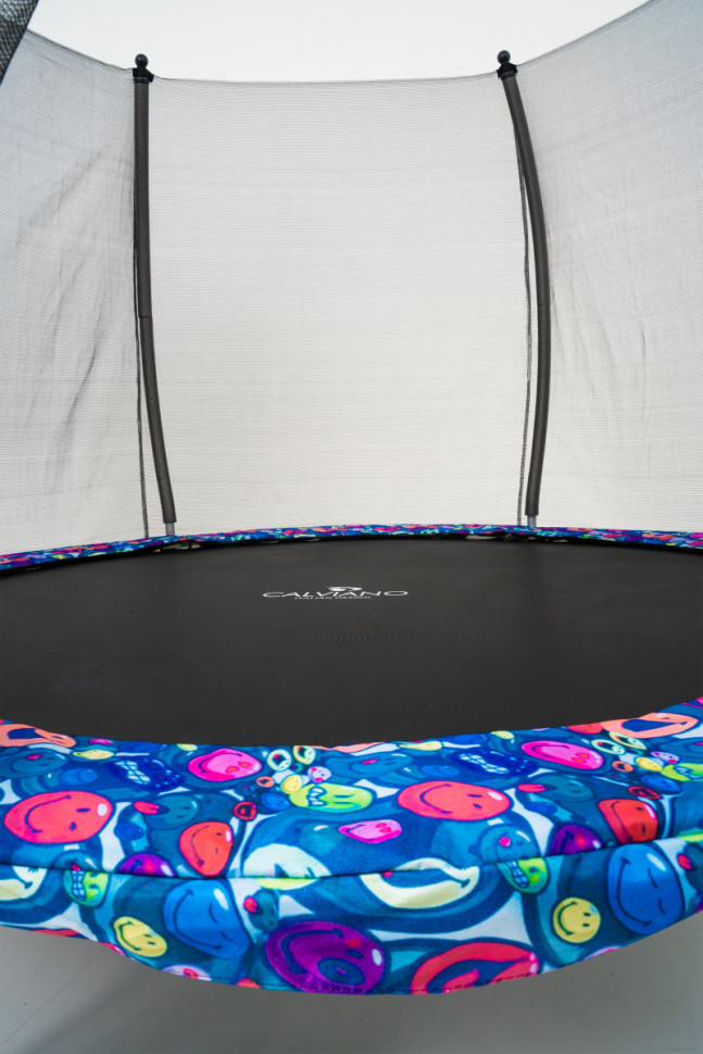 Батут Calviano Outside Master Smile 312 см - 10ft (внешняя сетка, с лестницей)