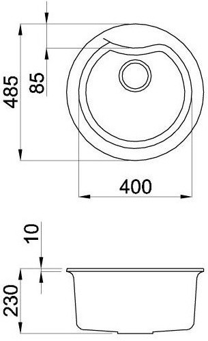 Кухонная мойка Elleci Ego Round G51 Avena