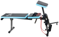 Силовая скамья Atlas Sport AS-03 Pro с партой (черный/синий)