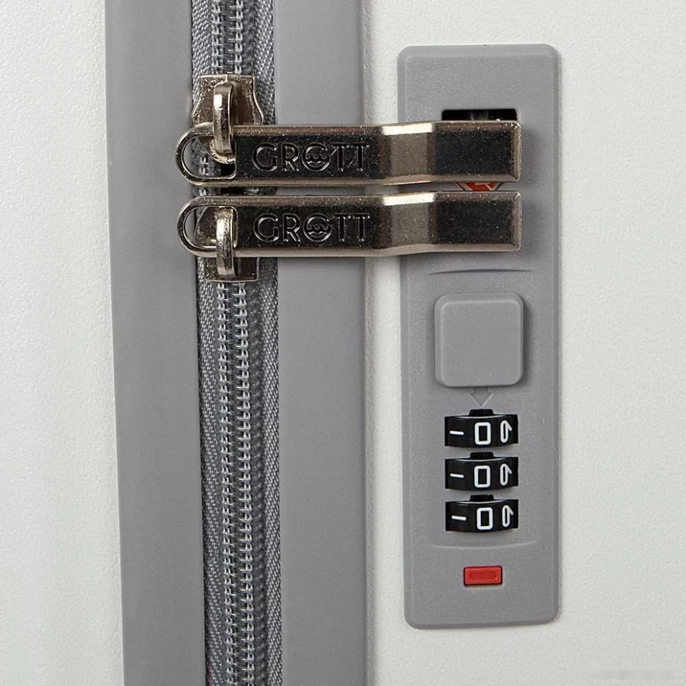 Чемодан-спиннер Grott 340-614/5-20 (белый)